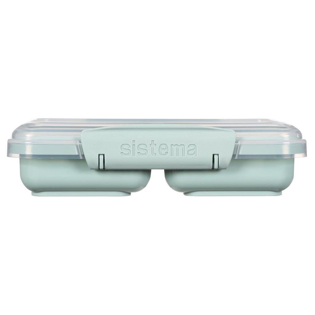Sistema Sistema Snack Take Box 2 Fächer 350 ml Assorti Blau Blau