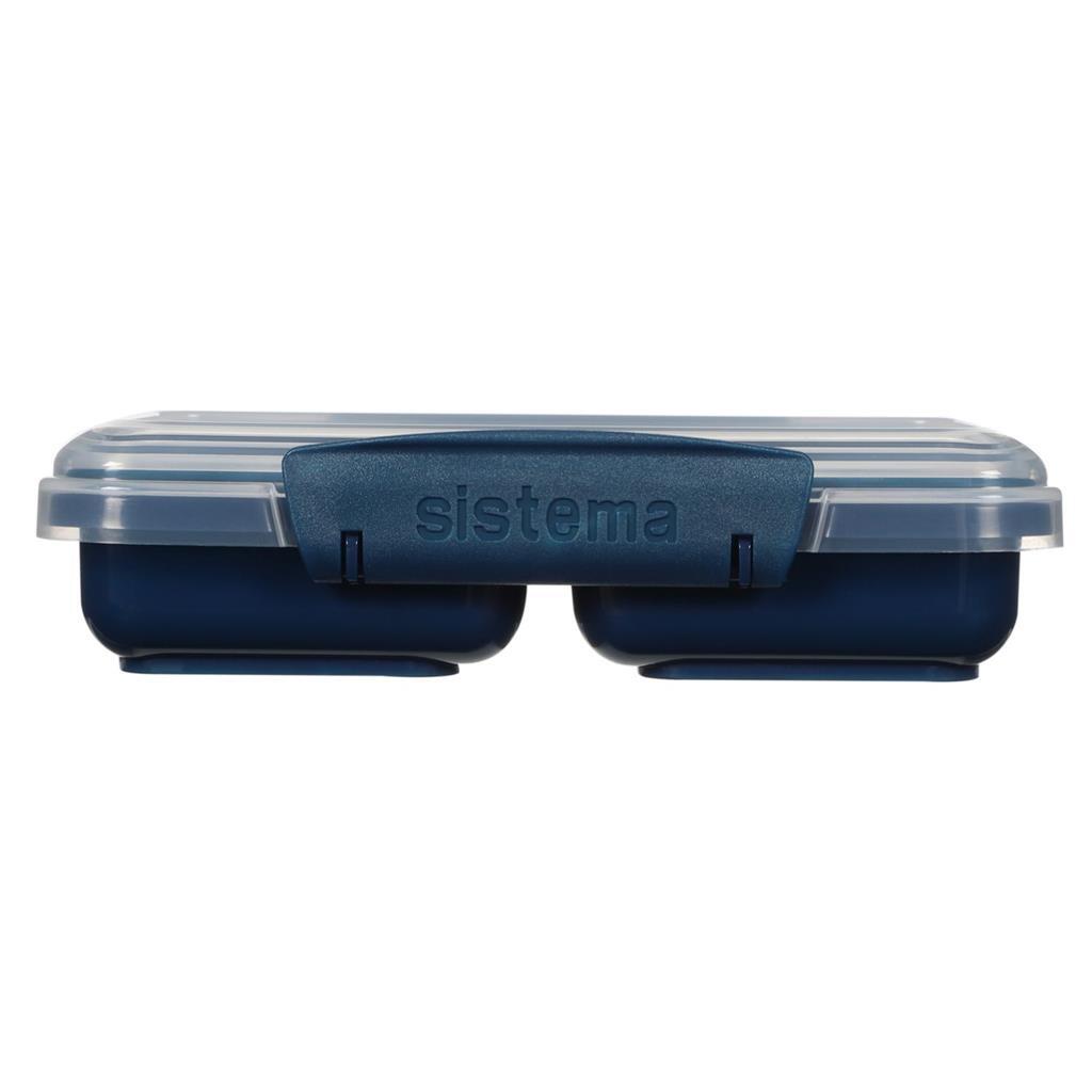 Sistema Sistema Snack Take Box 2 Fächer 350 ml Assorti Blau Blau