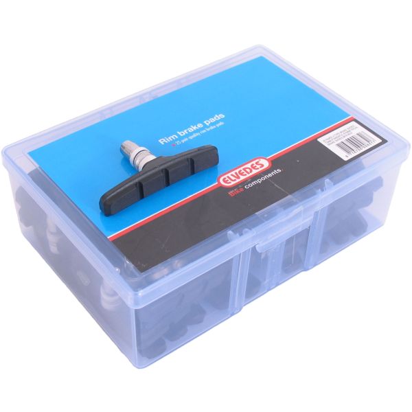 Bremsbeläge V-Brake 72 x 15 mm schwarz 50 Stück