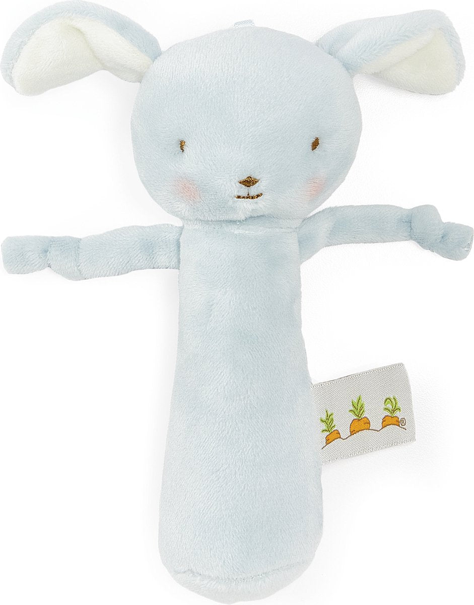 Bunnies by the Bay Rasselhund – Kuscheltier – gestickte Details – 16 cm – blau
