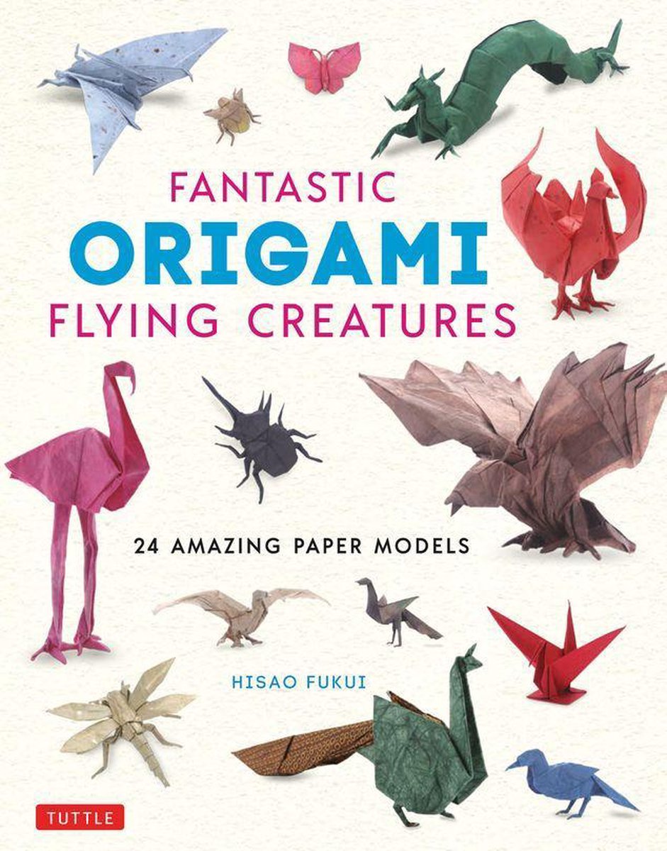 Fantastische fliegende Origami-Kreaturen