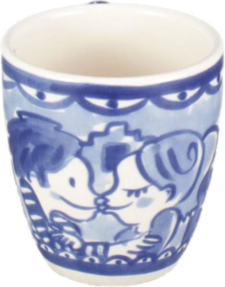 Blond Amsterdam Delft Blonde Mini-Tasse – „Kissing“ – Steingut