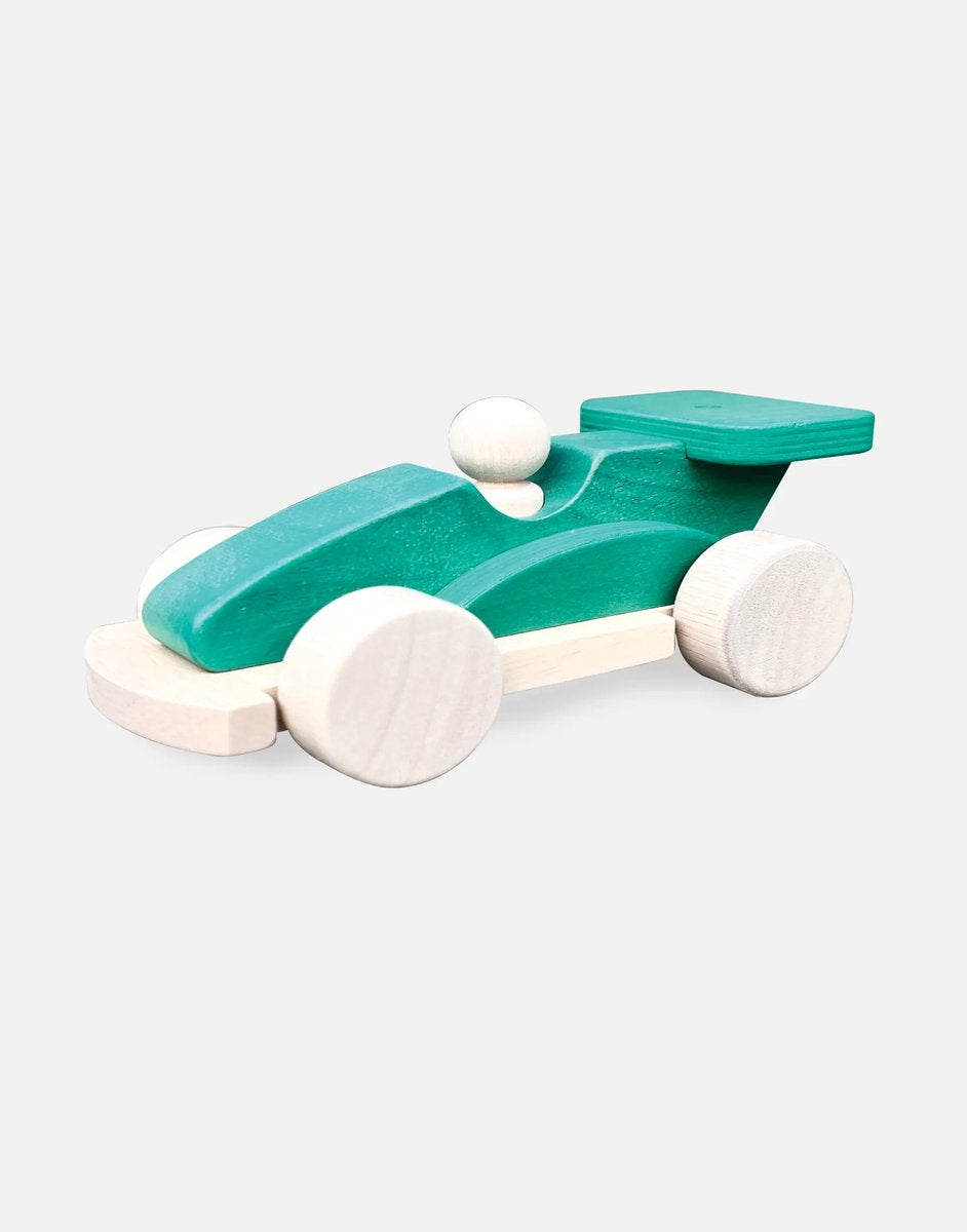 Indigo-Jamm-Rennwagen