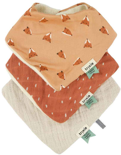 Trixie Bandana-Lätzchen 3er-Pack Mix – Fierce Fox