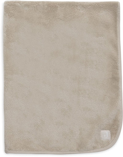 Jollein Babydecke für Kinderbett – 100 x 150 cm – Basic-Jersey-Sherpa – warmer Sand
