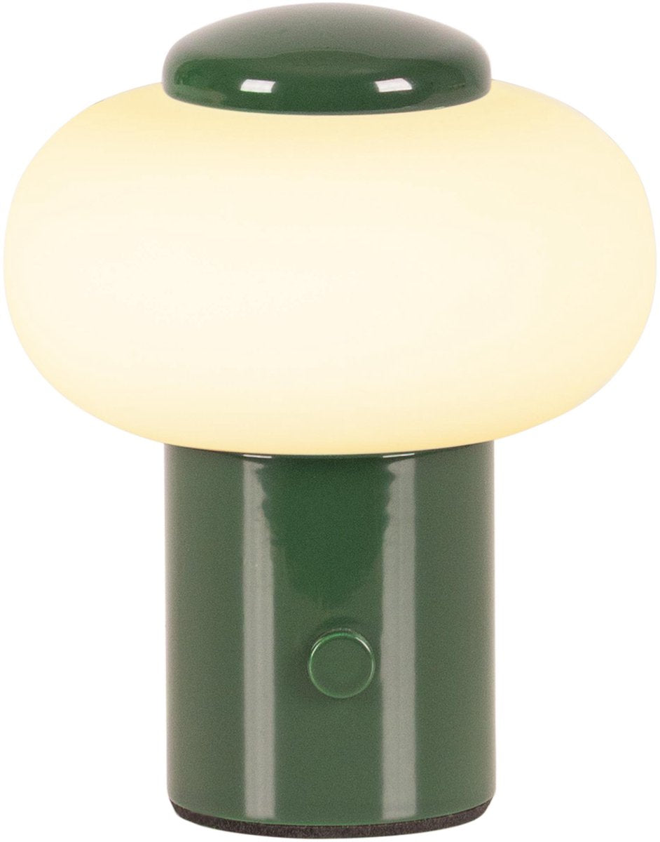 Lucide gustav - wiederaufladbare Tischleuchte - wiederaufladbarer Akku - ø 8 cm - LED dimmbar - 1x0,8w 2700k - grün | wesentlich