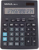 Maul Tischrechner MXL 14 LCD-Bildschirm 1-zeilig, 14 Ziffern Solarbatterie 20,5 x 15,5 x 3,5 cm schwarz