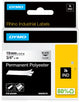 Dymo Rhino Industrieetiketten | permanentes Polyester | 19 mm x 3,5 m | schwarzer Druck auf transparentem | Selbstklebende Etiketten für Rhino Label Manager-Etikettendrucker