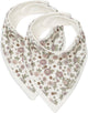 Jollein Lätzchen Bandana Retro Blumen (2er Pack)