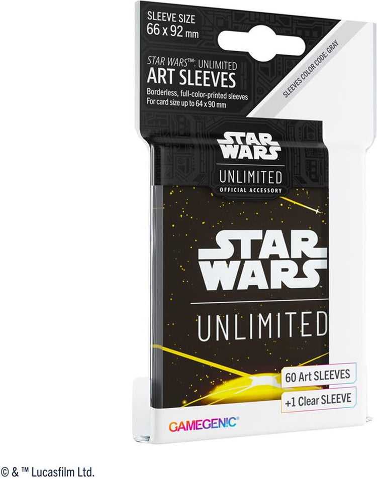 Star Wars unlimited – Kunsthüllen – Kartenrückseite gelb – Star Wars-Hüllen