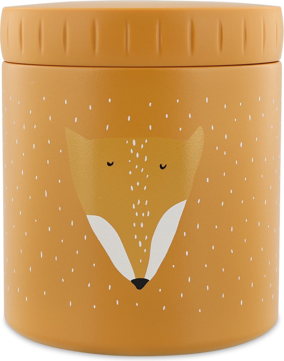 Trixie Thermosbehälter - mr. fox - Thermo-Lunchpot für Kinder - 500 ml - Lunchbox aus Edelstahl - Orange