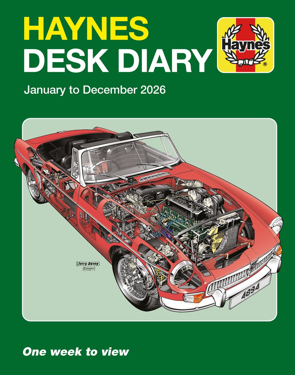 Haynes 2026 Schreibtischkalender