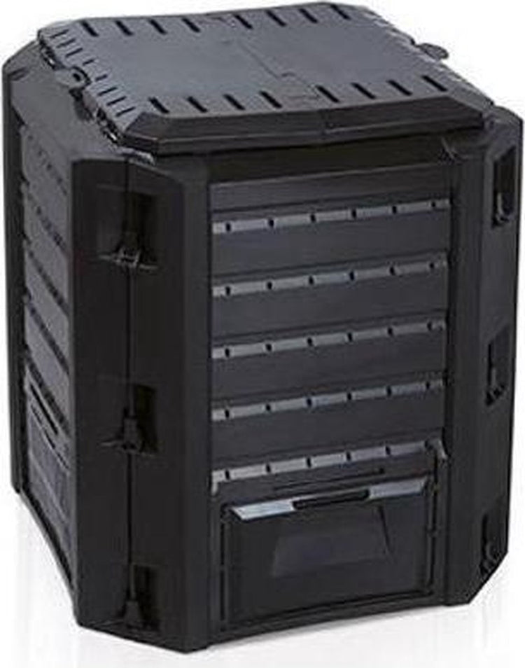 Prosperplast compogreen ikst380c – Kompostbehälter – 380 Liter – frostbeständig – UV-beständig – schwarz
