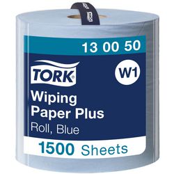 Reinigungspapier Tork W1 2-lagig blau