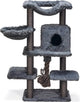 Beeztees Duco - Kratzbaum - Großer Kratzbaum - XXL - Grau - 60x45x126 cm