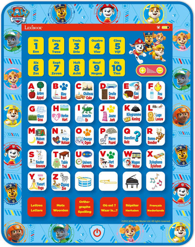 Lexibook Tablette éducative bilingue pat patrol auf Französisch und Englisch