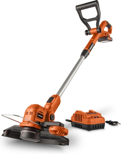 Powerplus Dual Power Akku-Rasentrimmer powdpg75421 – 20 V und 260 mm ø, mit Akku und Ladegerät, 2-in-1-Gartengerät als Rasentrimmer und Kantenschneider für Ihren Garten