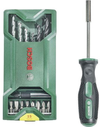 Bosch Zubehör 2607017654 Mini X-Line Bohrer- und Bit-Sortiment 16-tlg