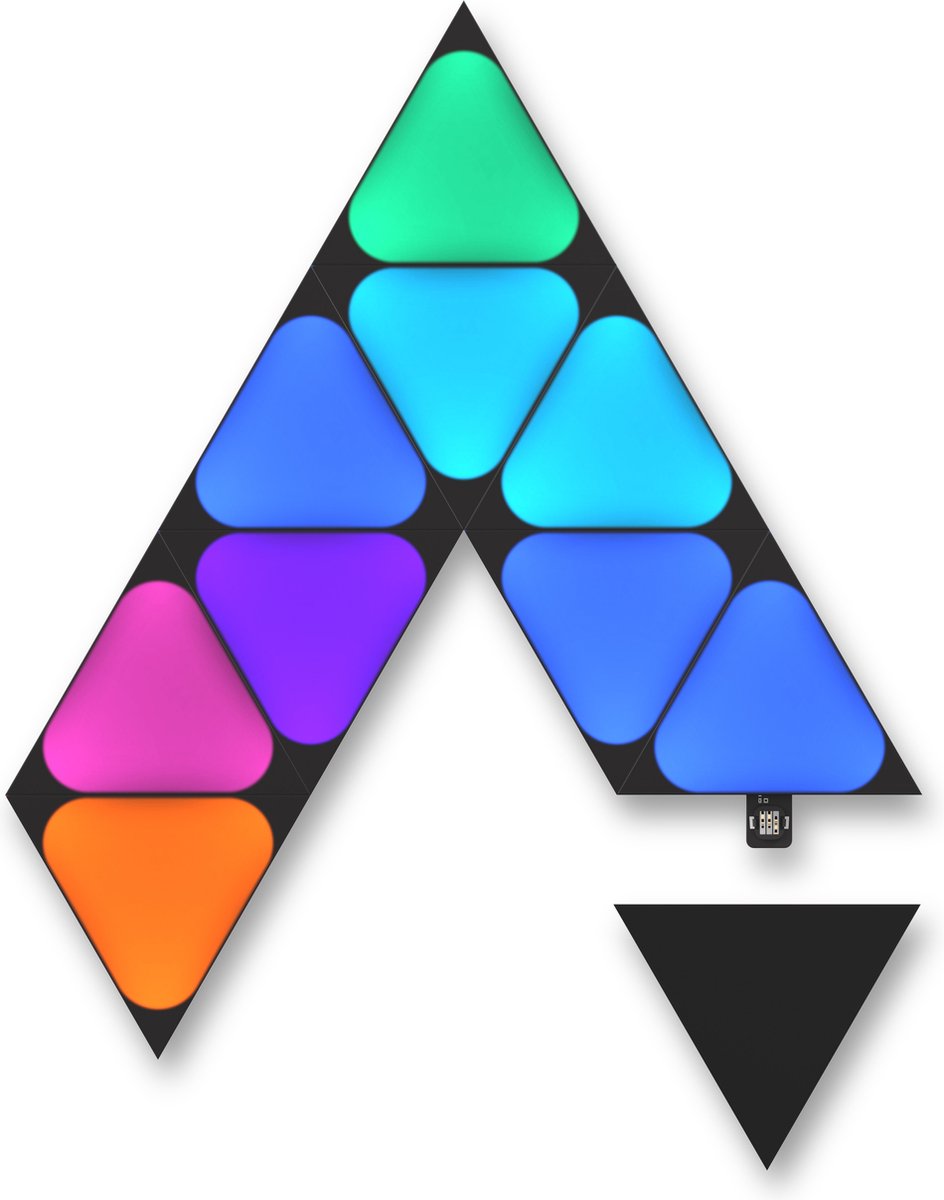 Nanoleaf Shapes Mini Triangles Erweiterungspaket – 10 Panels – Schwarz