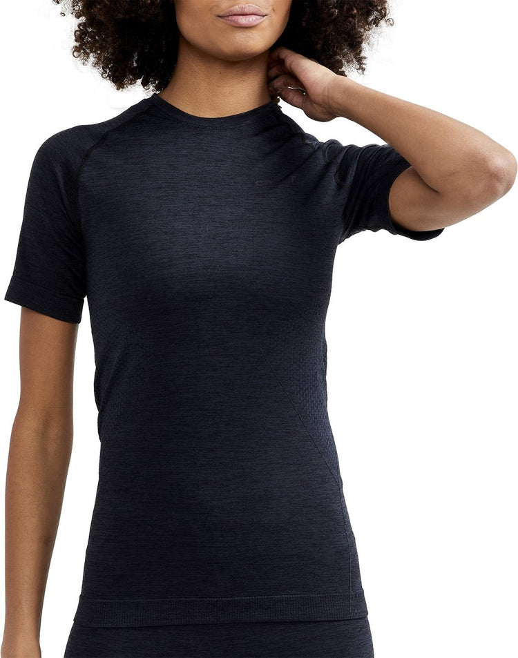 Craft Core Dry Active Comfort SS W Damen-Thermoshirt – Schwarz
