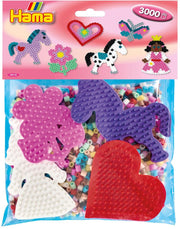 Hama Bügeln Perlen -Gruppenpaket Pink, 3000st. - afbeelding 1