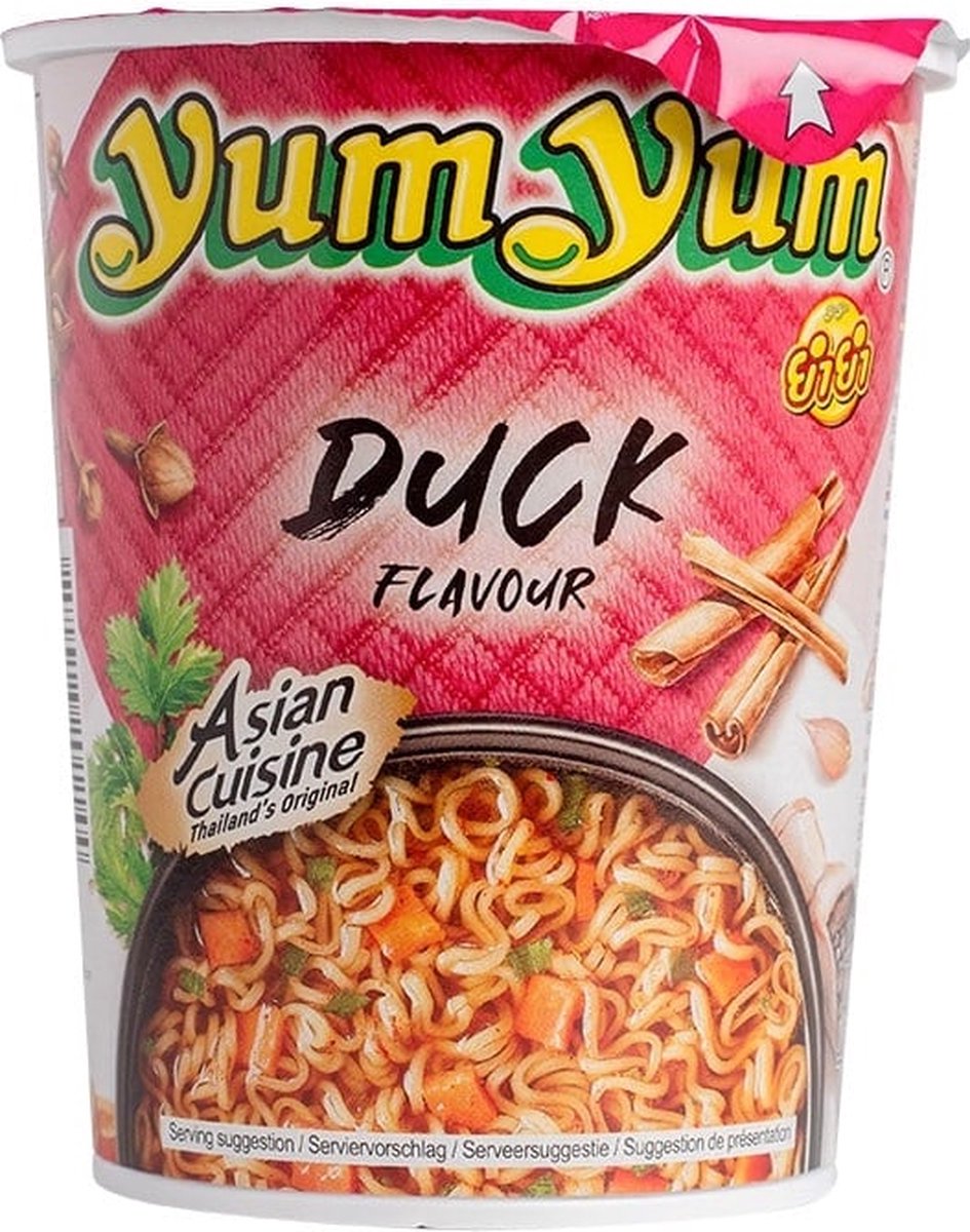 Yum Yum Instant-Nudeln im Entenbecher – 12 x 70 g – Vorteilspackung