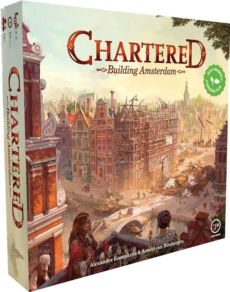 Jolly Dutch Chartered: Building Amsterdam – Brettspiel für 2–6 Spieler – ab 10 Jahren