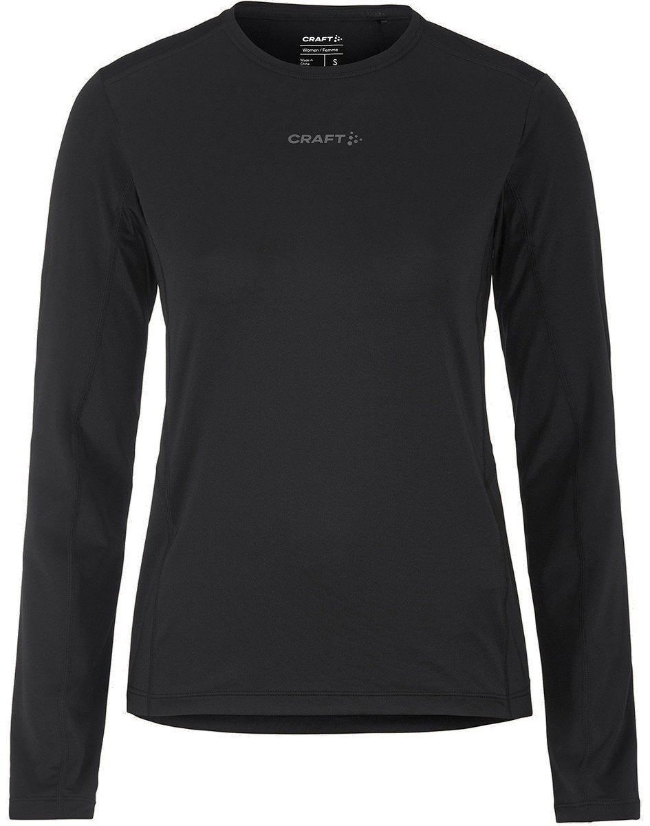 Craft Adv Essence LS Tee 2 W Damen-Sportshirt – Schwarz