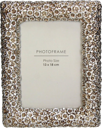 HD Collection Fotorahmen Blumen Polyresin 13x18cm