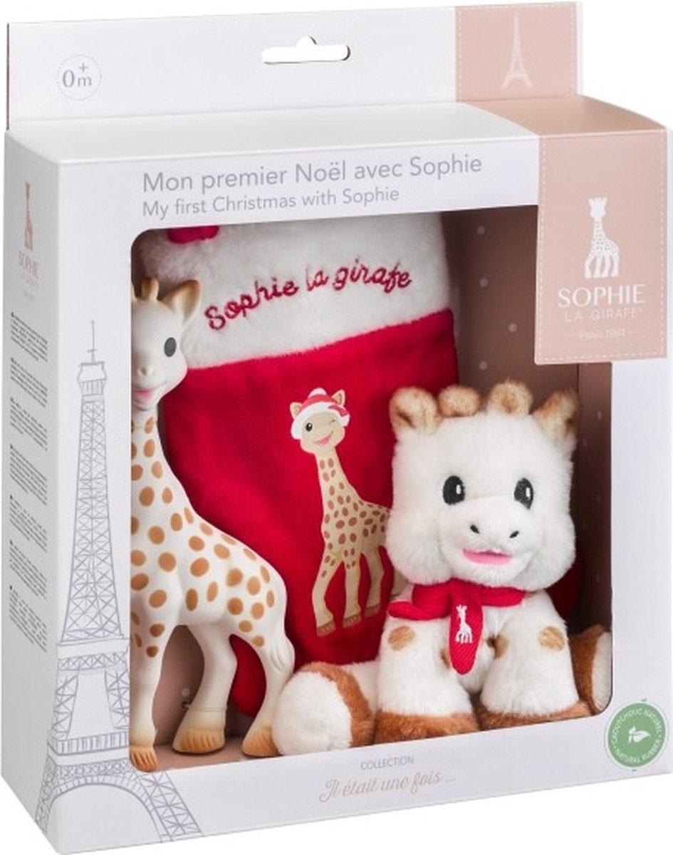 Das erste Weihnachtsset des Giraffenbabys Sophie