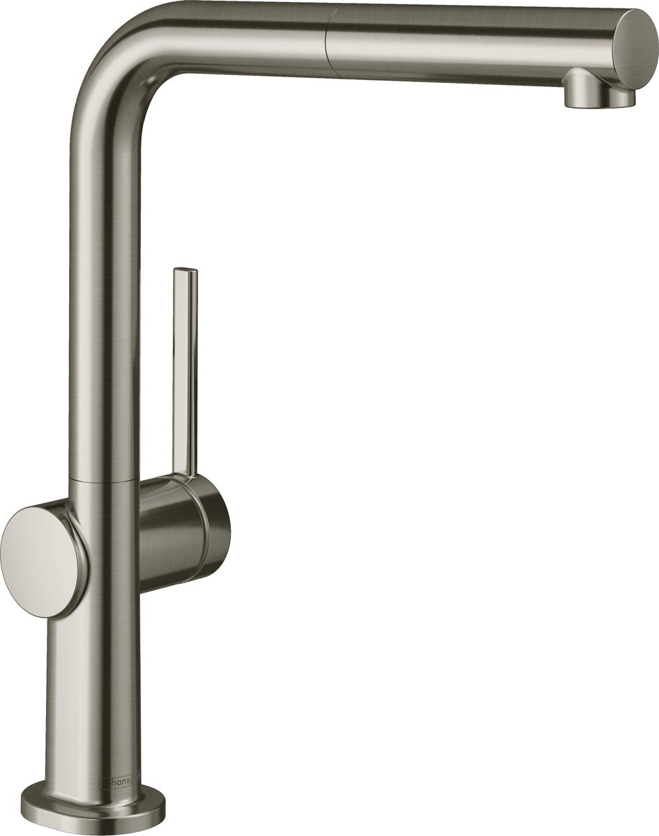 Hansgrohe m54 - Talis Küchenarmatur mit ausziehbarer Handbrause, Edelstahloptik 72808800