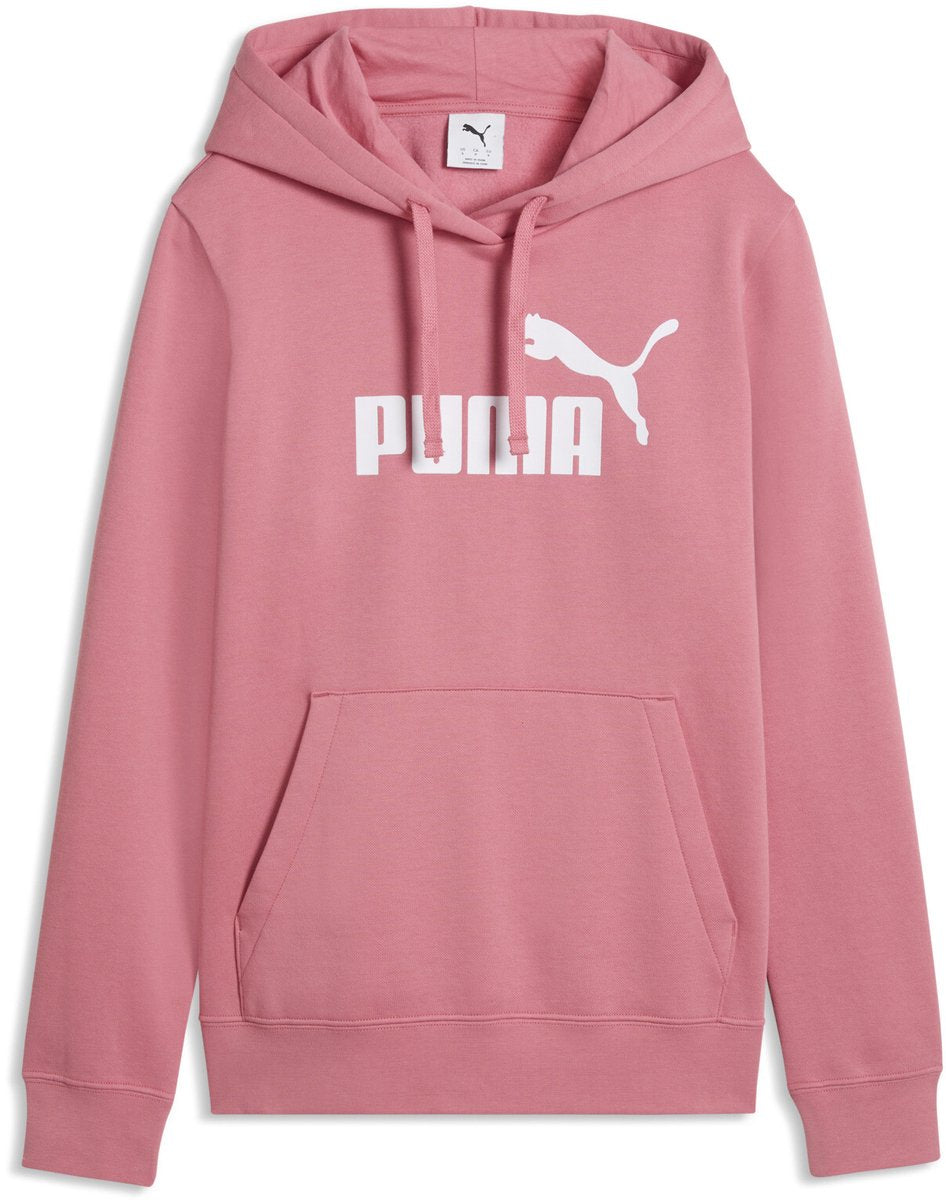 Puma ess Nr. 1 Logo Hoodie fl(s) Damenpullover - Wild Pink