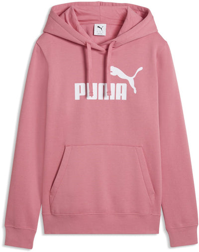 Puma ess Nr. 1 Logo Hoodie fl(s) Damenpullover - Wild Pink