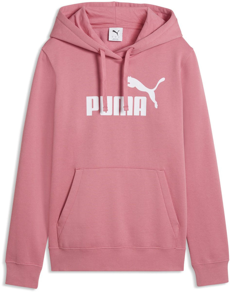 Puma ess Nr. 1 Logo Hoodie fl(s) Damenpullover - Wild Pink