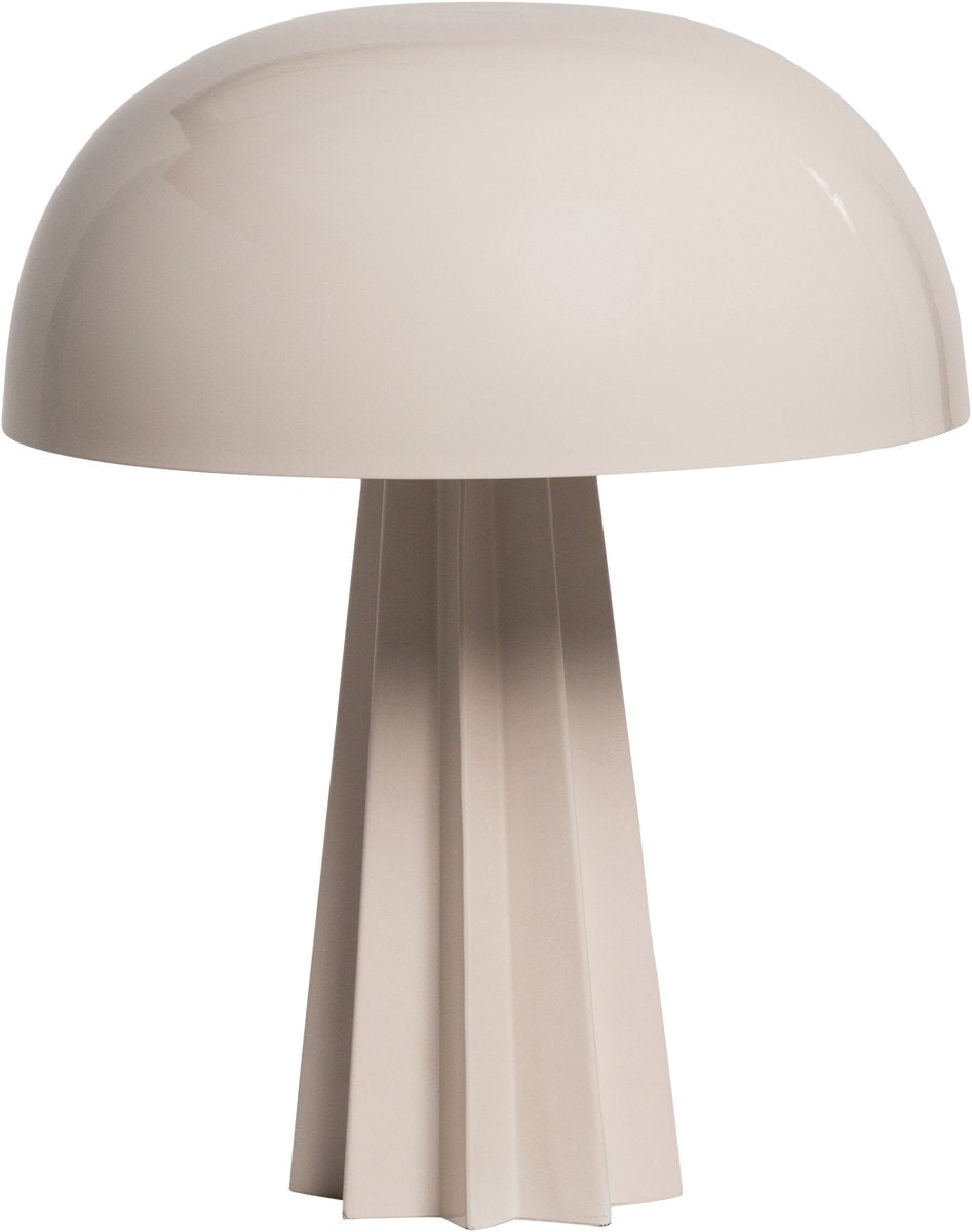 Woood Virel Tischlampe - Metall - Hochglanz hellgrau - 29x11x11
