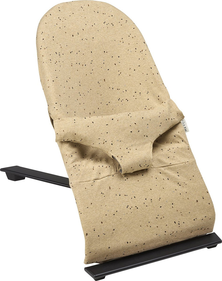 Meyco Baby Rib Mini Spot Babywippenbezug – Toffee Melange
