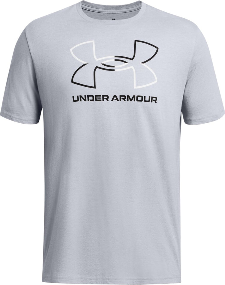 Under Armour UA GL Foundation Update SS-Gry Herren-Sportshirt – Mod Grey Medium Heather – Weiß – Schwarz