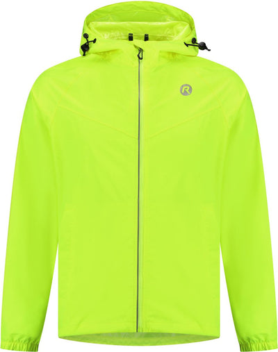 Rogelli Commuter Core Regenmantel Unisex – wasserdicht – fluoreszierendes Gelb – L
