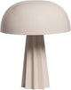 Woood Virel Tischlampe - Metall - Hochglanz hellgrau - 29x11x11