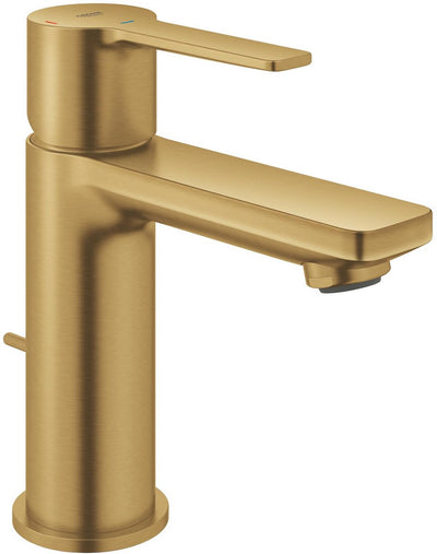 Grohe lineare neue XS-Size-ES-Waschtischarmatur – Kaltstart – Ablaufgarnitur – Ecojoy – gebürsteter, cooler Sonnenaufgang