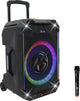 N-gear the flash 1540 - Karaoke-Lautsprecher - 15 Woofer - Bluetooth - LED-Lichtshow - inkl. drahtlose Mikrofone