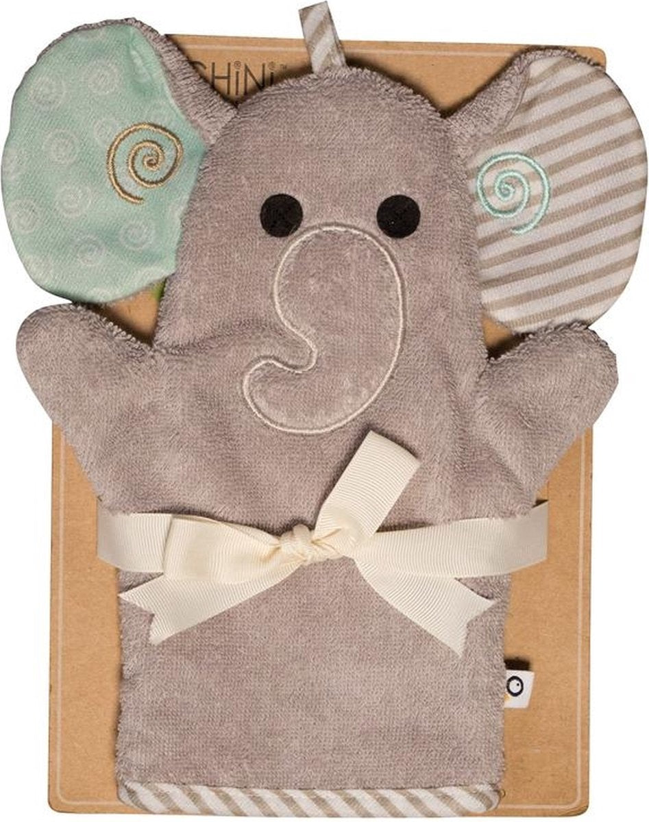 Zoocchini-Waschlappen – Elli, der Elefant, Elefantengrau
