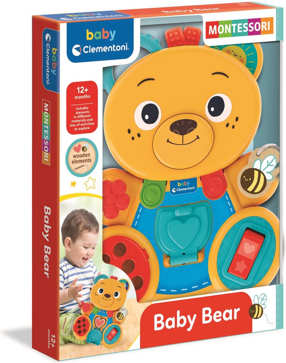 Clementoni Montessori Baby beschäftigter Bär