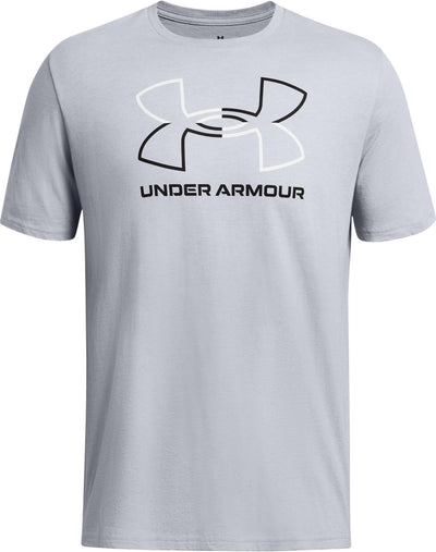 Under Armour UA GL Foundation Update SS-Gry Herren-Sportshirt – Mod Grey Medium Heather – Weiß – Schwarz
