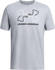Under Armour UA GL Foundation Update SS-Gry Herren-Sportshirt – Mod Grey Medium Heather – Weiß – Schwarz