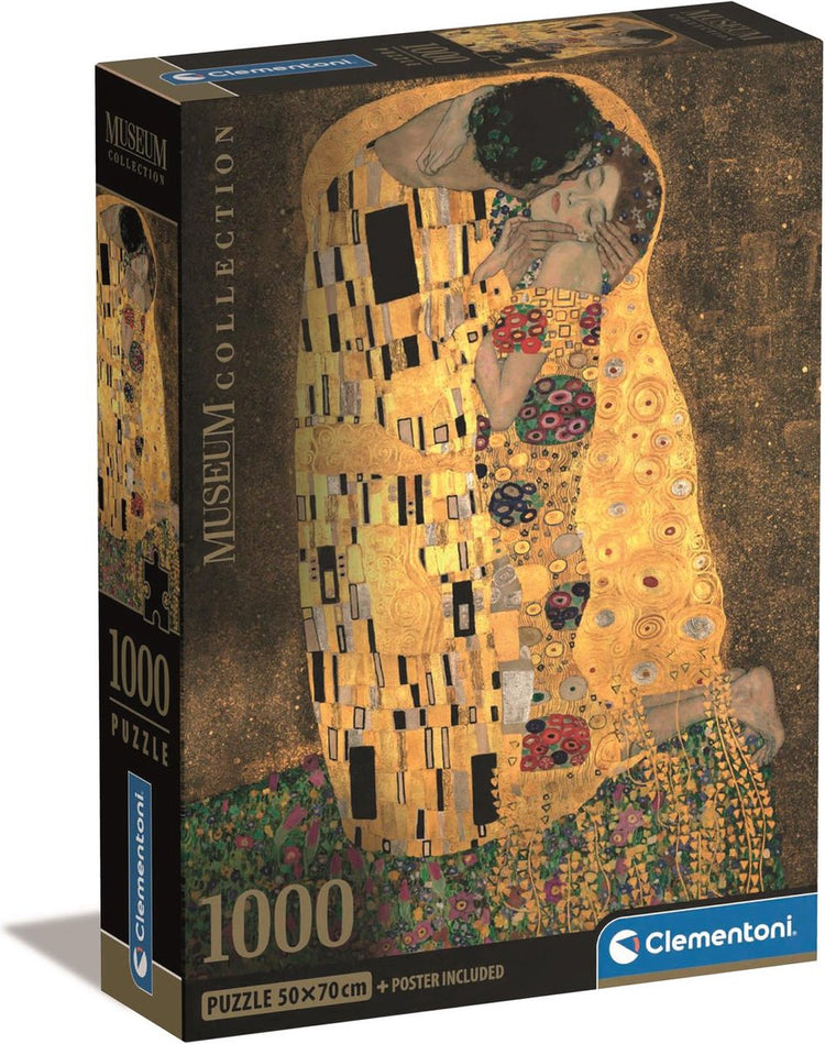 Clementoni – Puzzle – 1000 Teile – Il Bacio (Museum) – Puzzle für Erwachsene