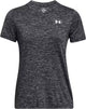 Under Armour Tech SSC - Twist Damen Sportshirt - Schwarz - Weiß