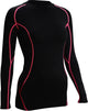 Avento Kompressionsshirt - Langarm - Damen - Schwarz Pink - Größe 42