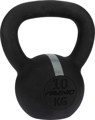 Avento Kettlebell – 10 kg – Gusseisen – Schwarzgrau