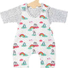 Puppen-Strampler-Pinguin mit T-Shirt, 28-35 cm